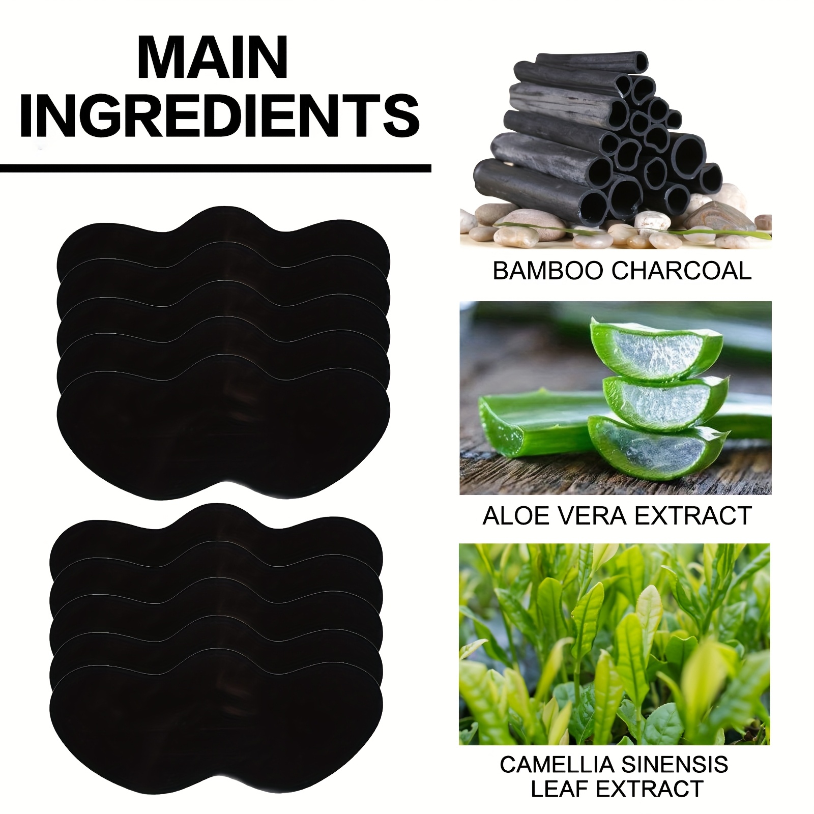 10/20/50/100Pcs Nose Pore Blac - Charcoal Pore Strip review and price